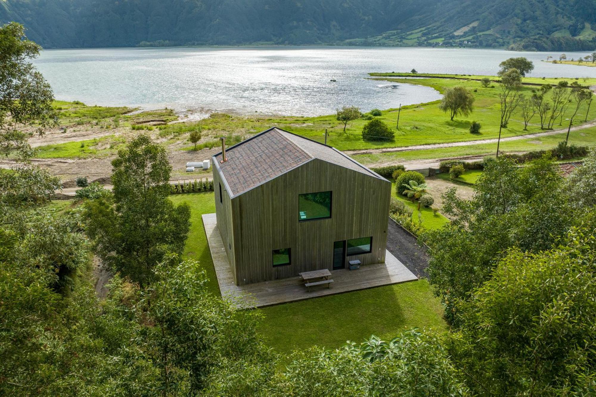 Вилла Sete Cidades Lake Cabin - Casa Da Lagoa Понта-Делгада Экстерьер фото